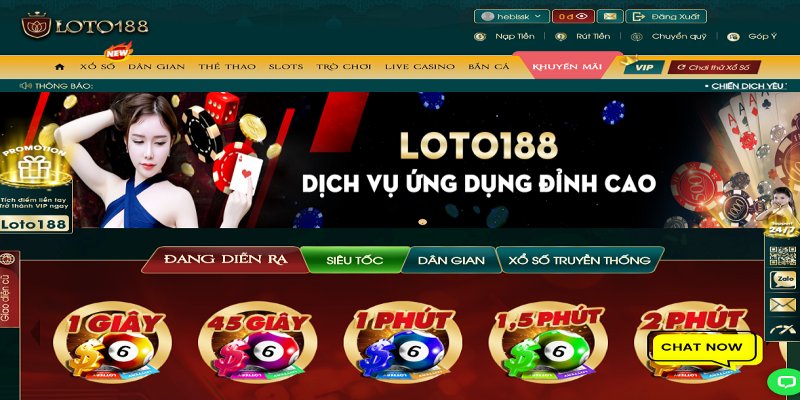 Loto188 là đơn vị rất có tiềm năng trên thị trường game giải trí